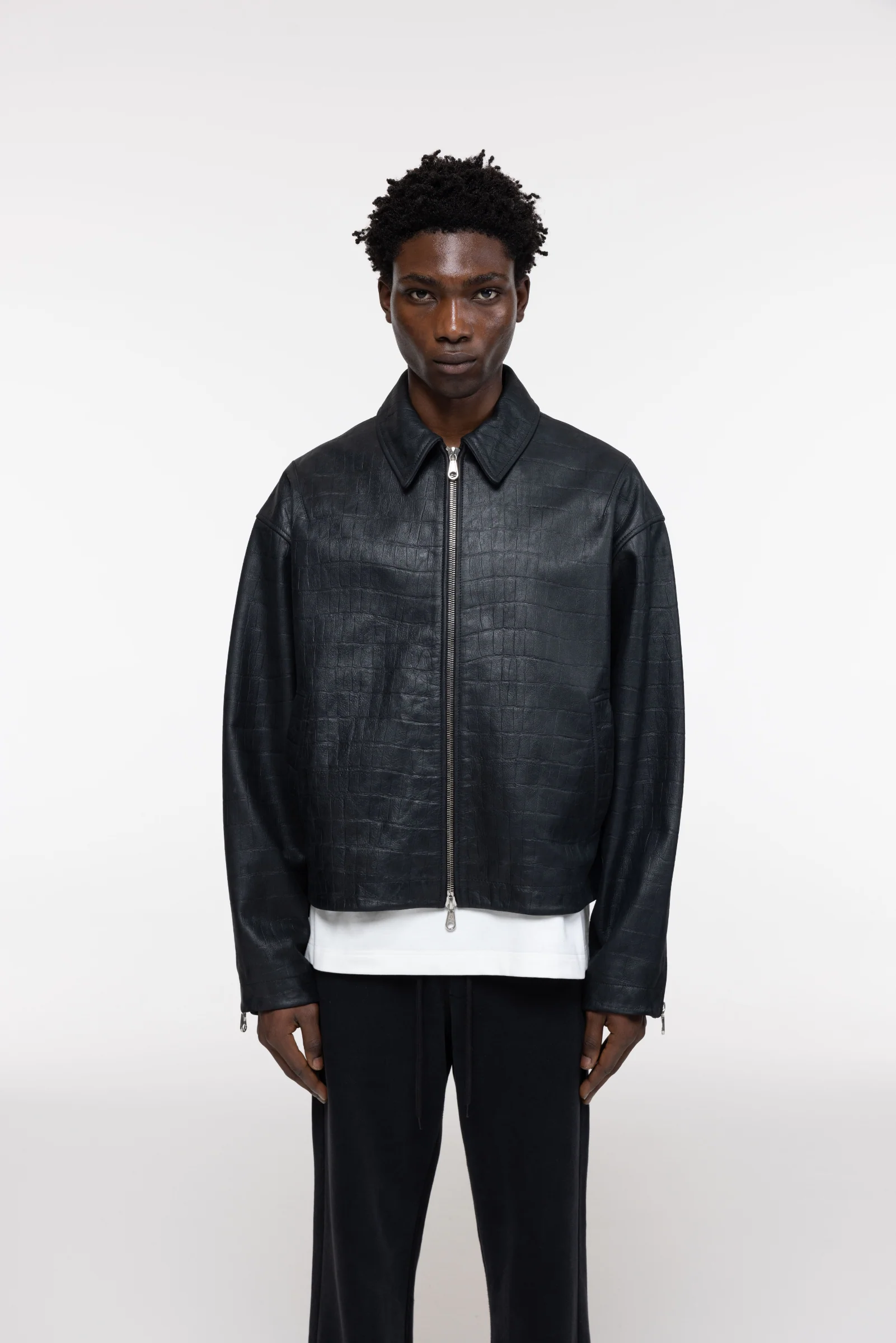 CROC LEATHER JACKET - Image 4