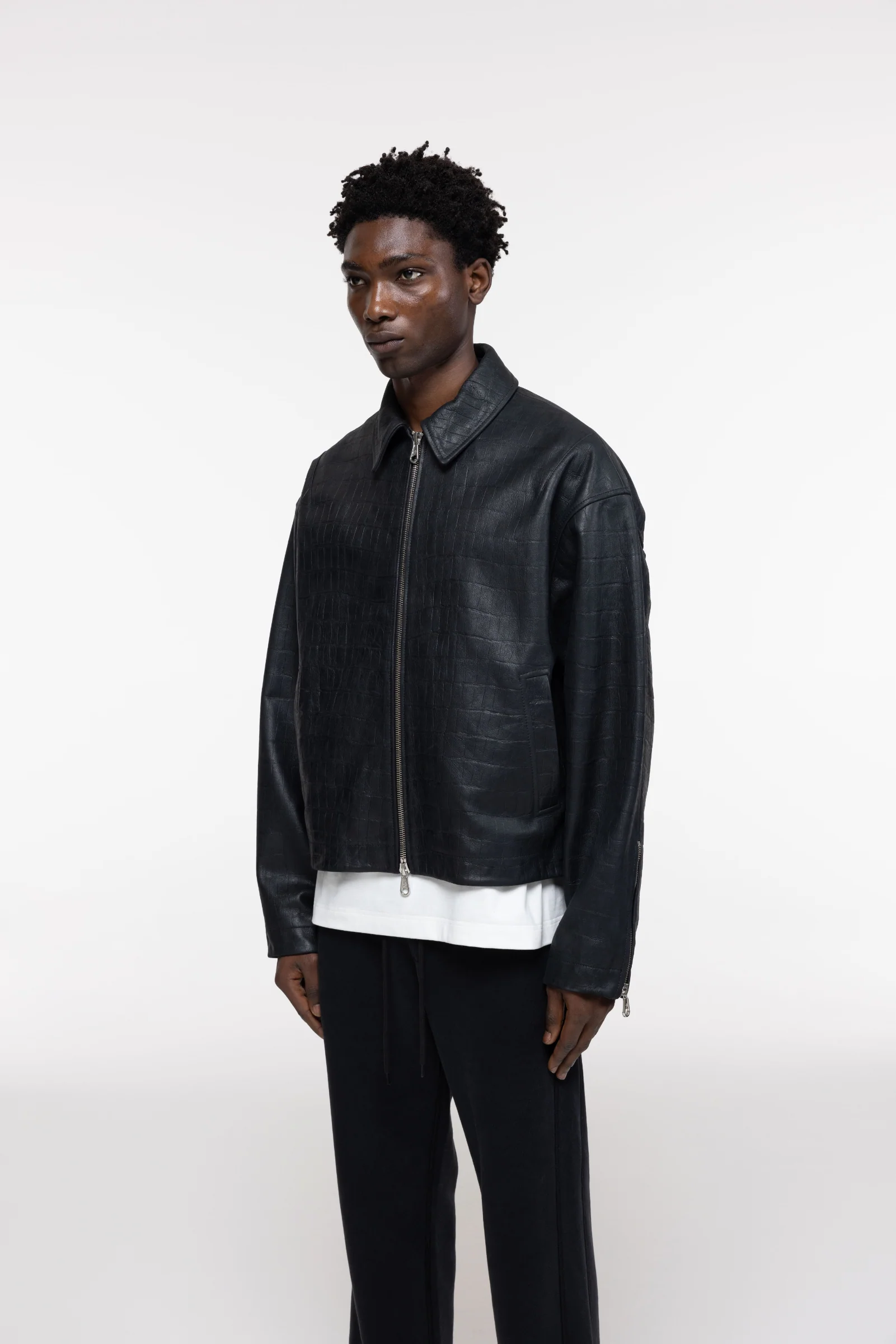 CROC LEATHER JACKET - Image 5