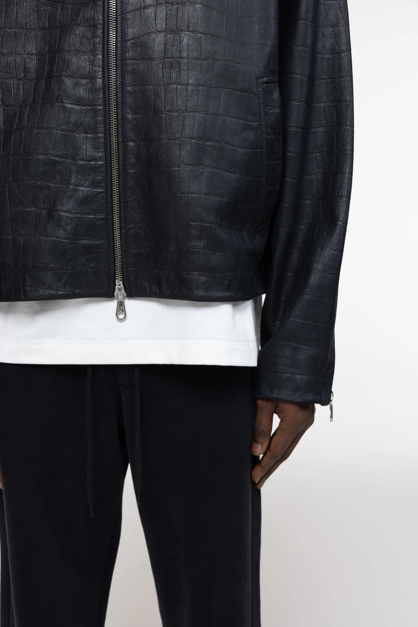 CROC LEATHER JACKET - Image 7