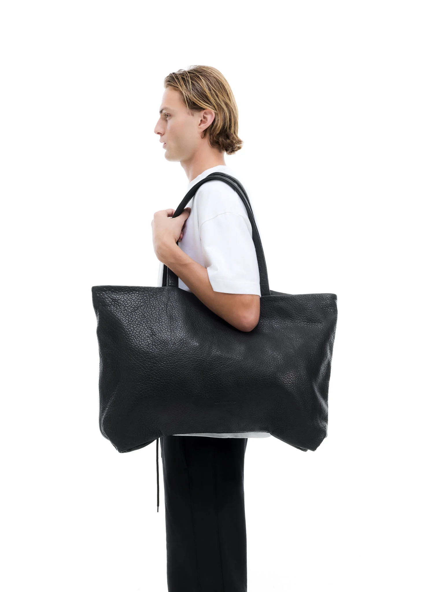 SHRUNKEN LEATHER HEATHROW HANDBAG - Image 3