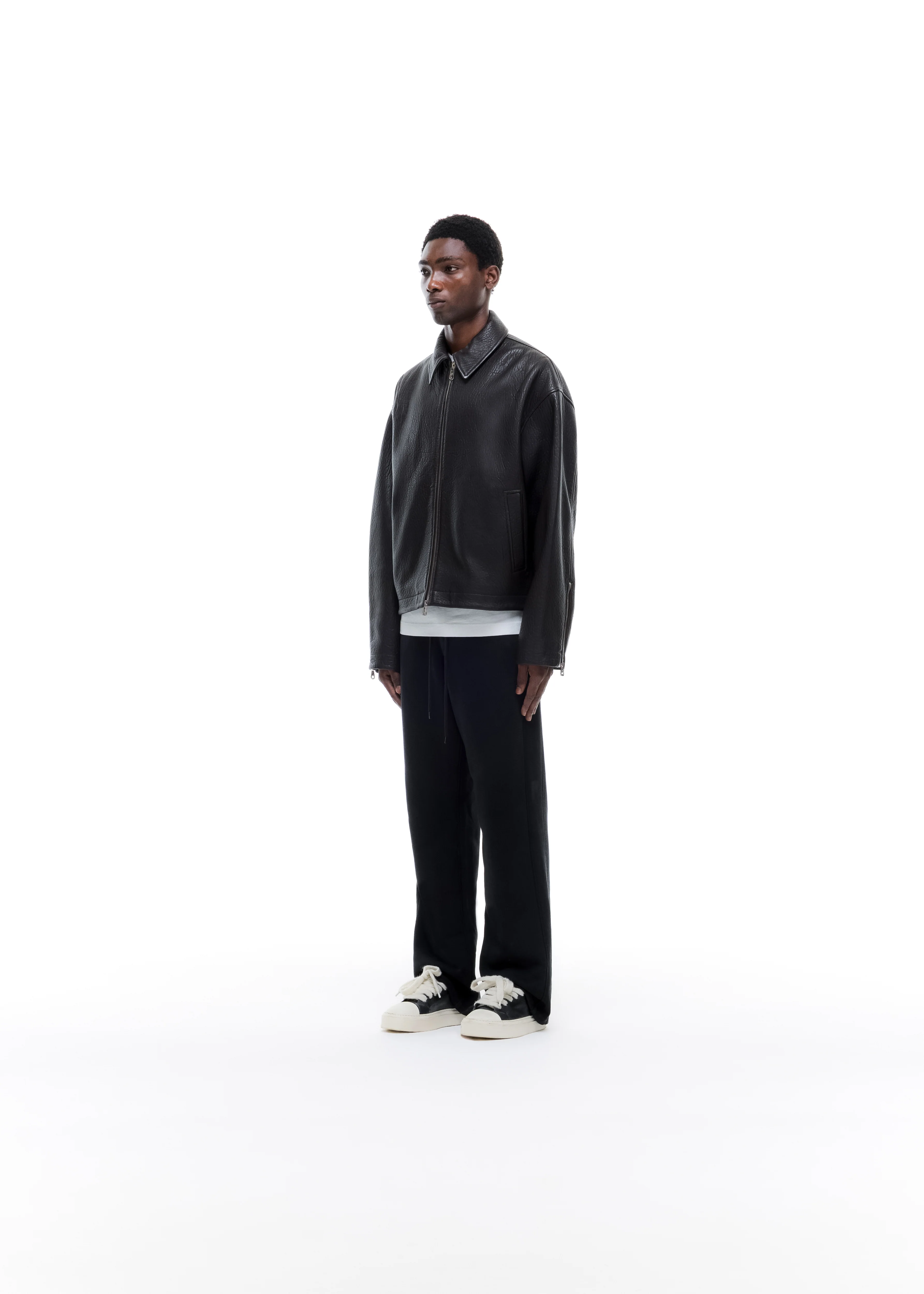 SHRUNKEN LEATHER JACKET - Image 3