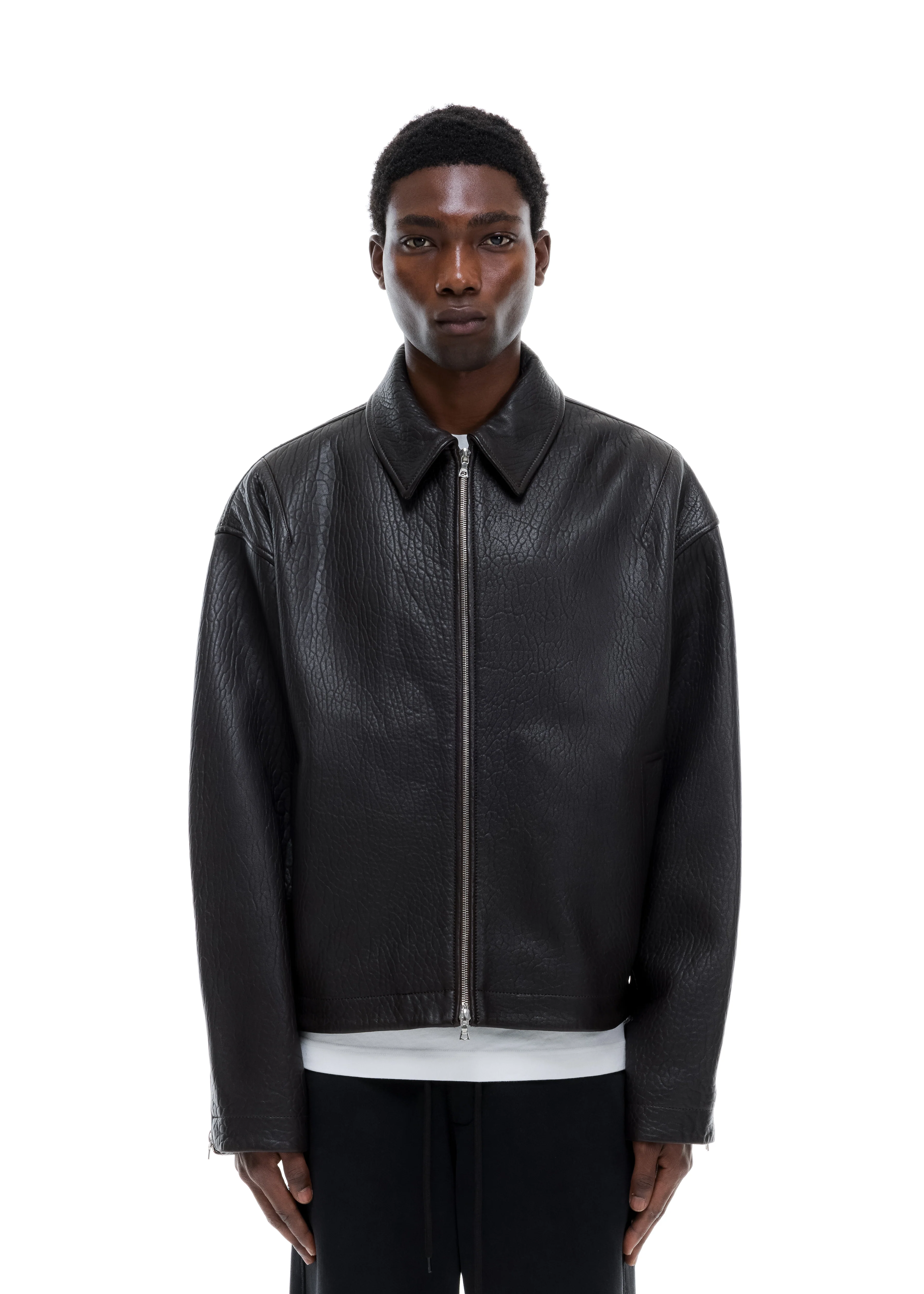 SHRUNKEN LEATHER JACKET - Image 5