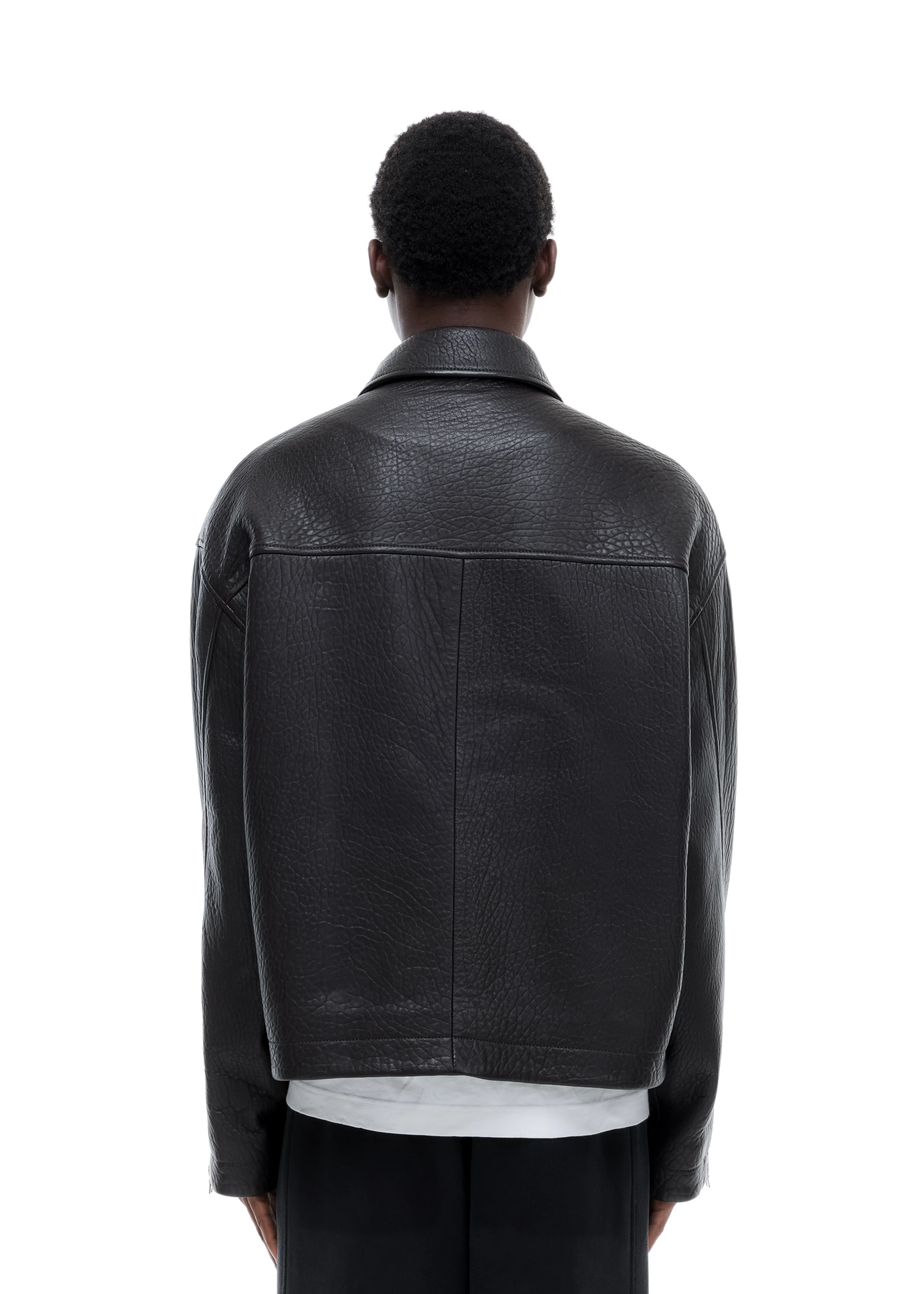 SHRUNKEN LEATHER JACKET - Image 7