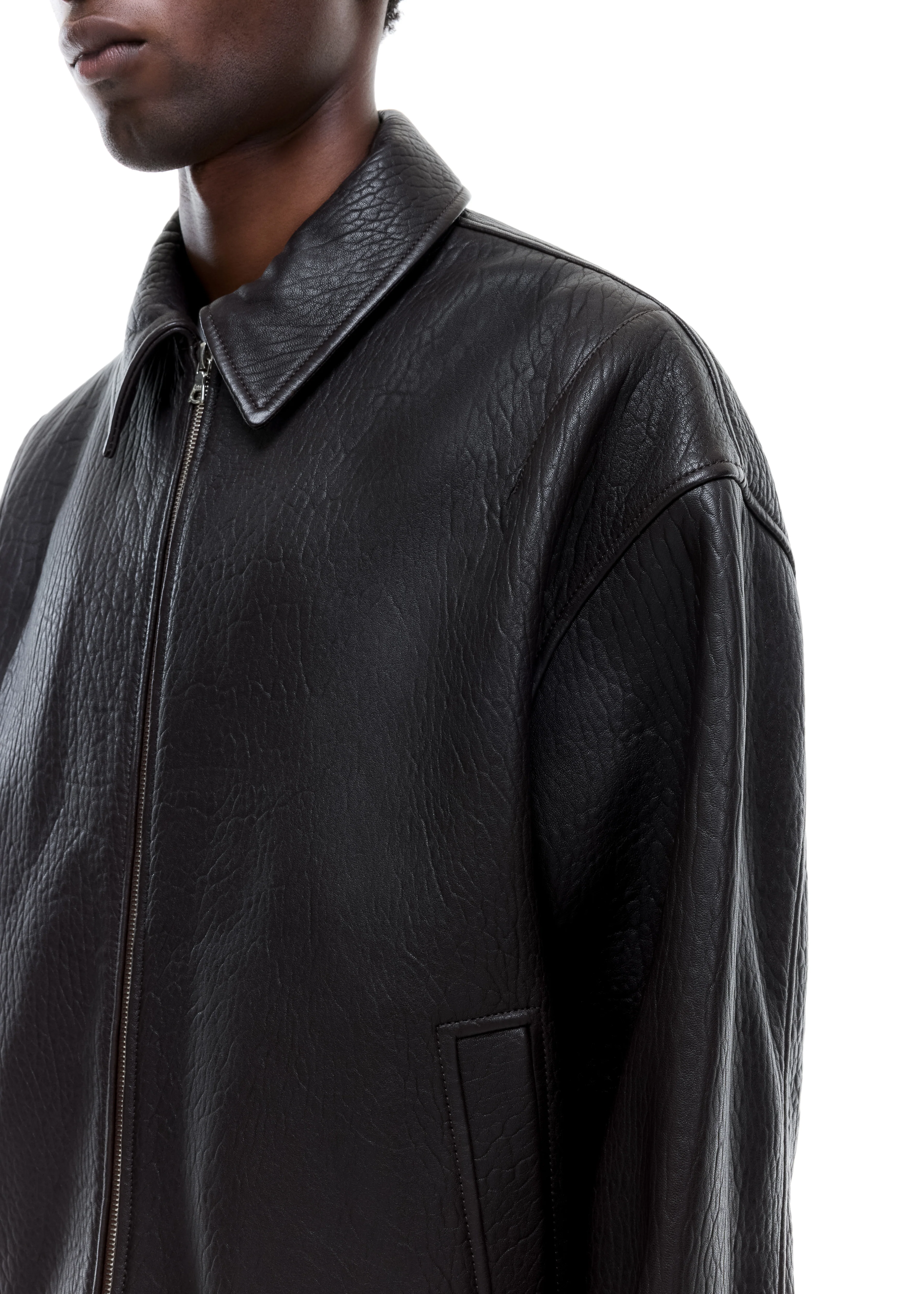 SHRUNKEN LEATHER JACKET - Image 8