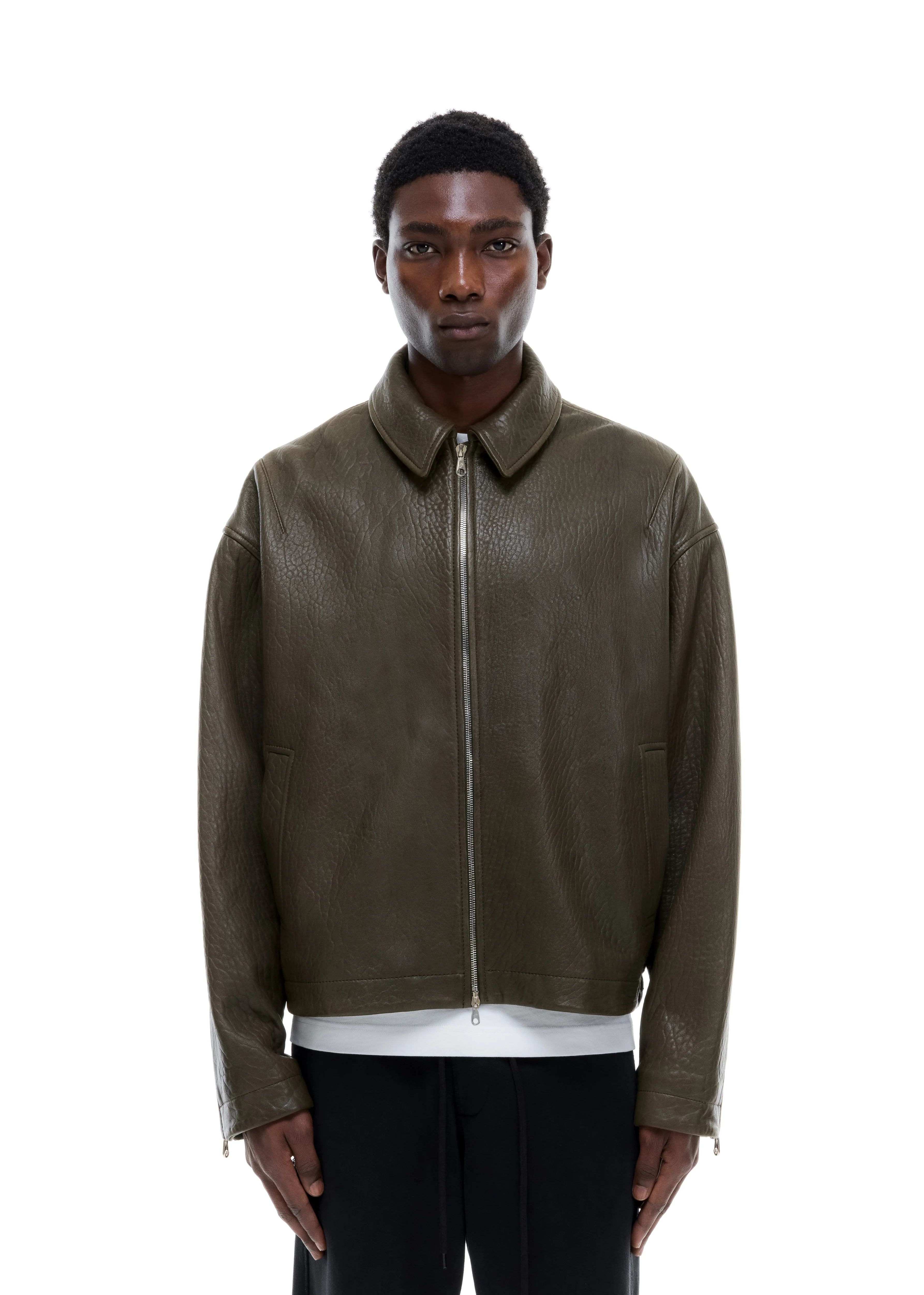 SHRUNKEN LEATHER JACKET - Image 5