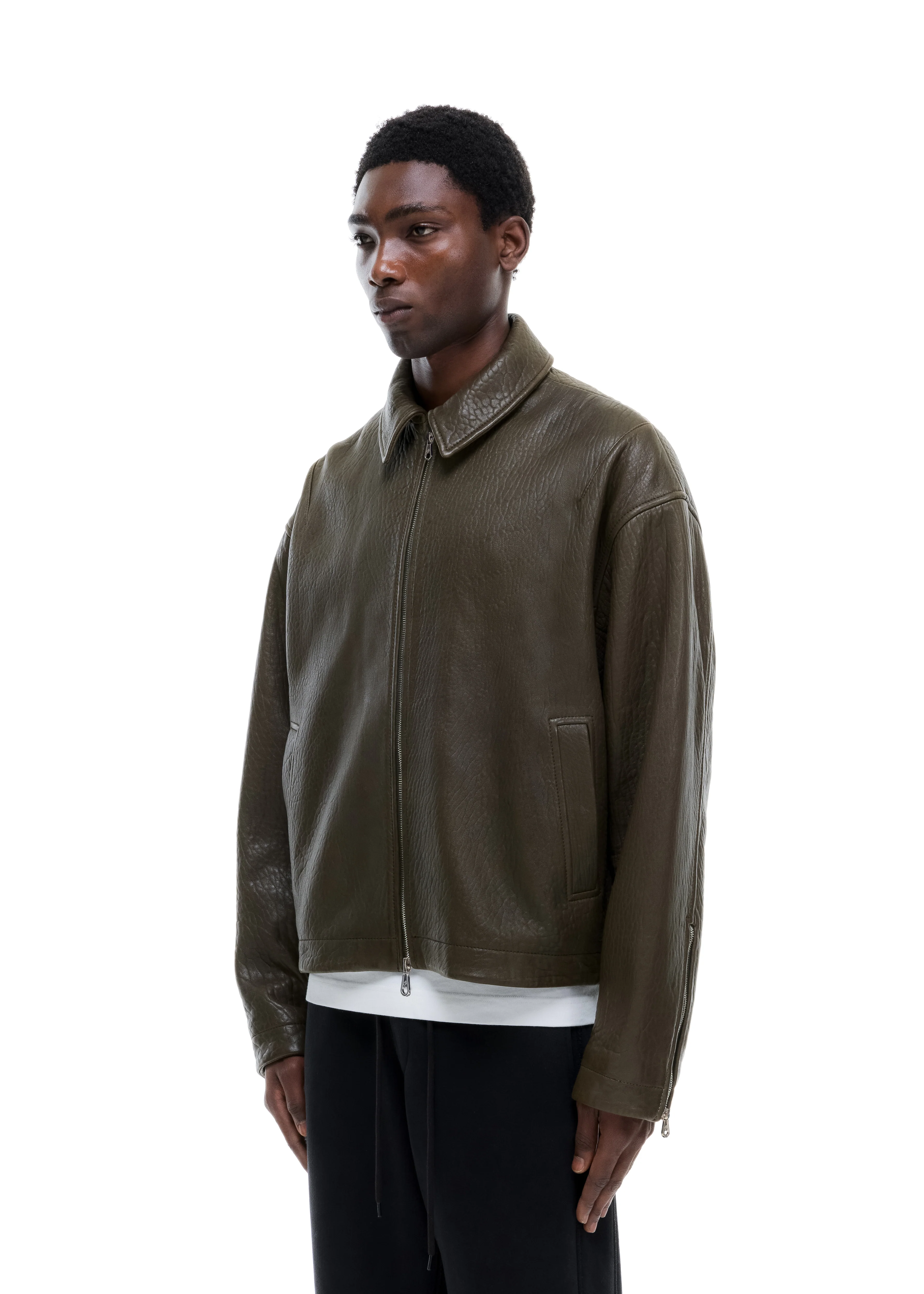 SHRUNKEN LEATHER JACKET - Image 6