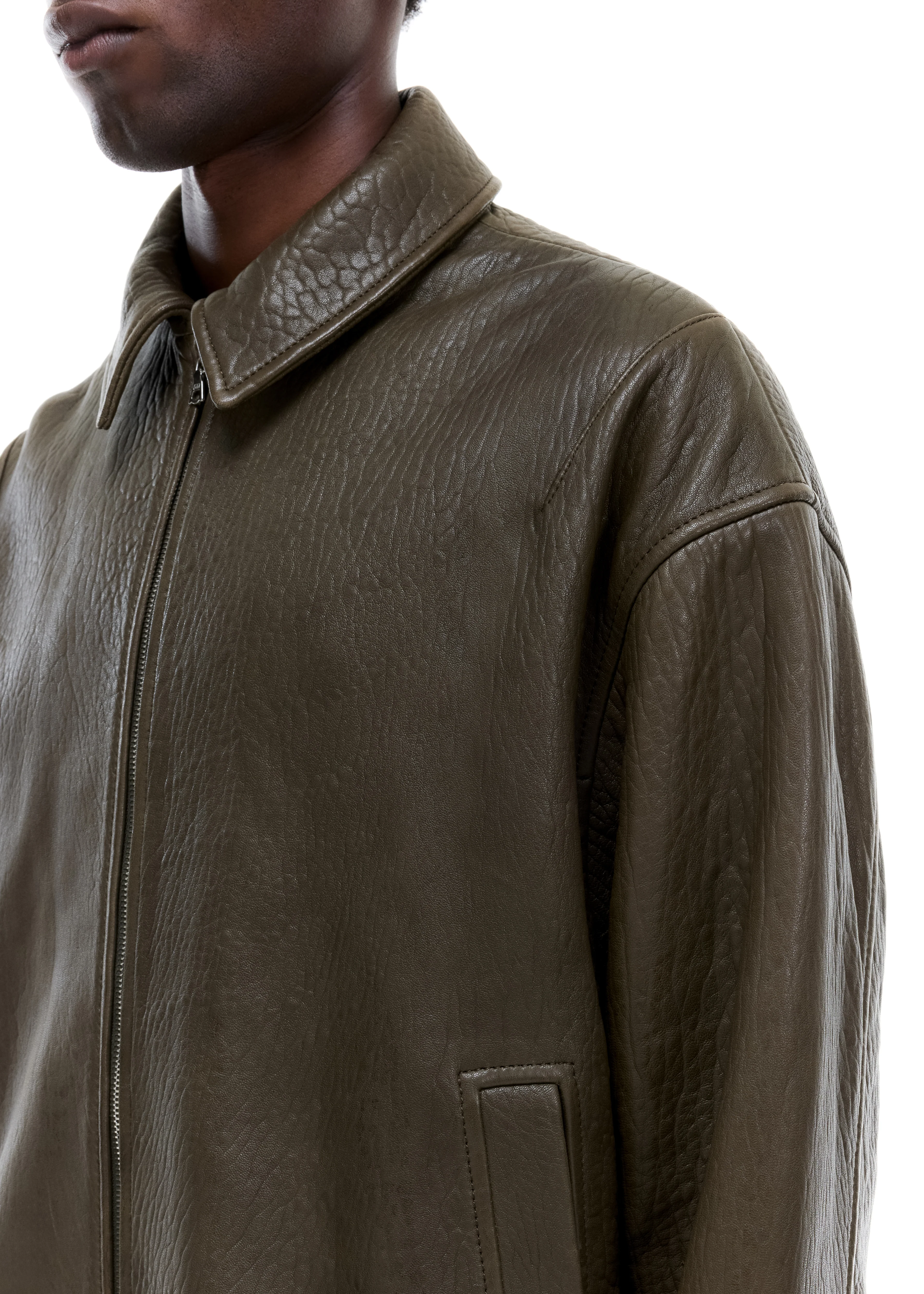 SHRUNKEN LEATHER JACKET - Image 8